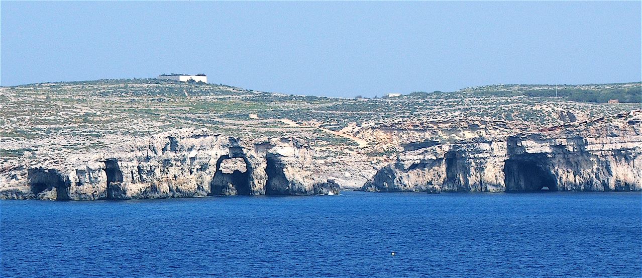 Passenger boat crossing to Comino, Malta